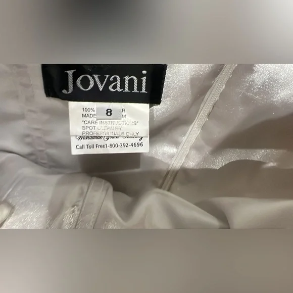 NWT Jovani Strapless Multicolor Floral Dress SIZE 8 - Picture 6 of 8